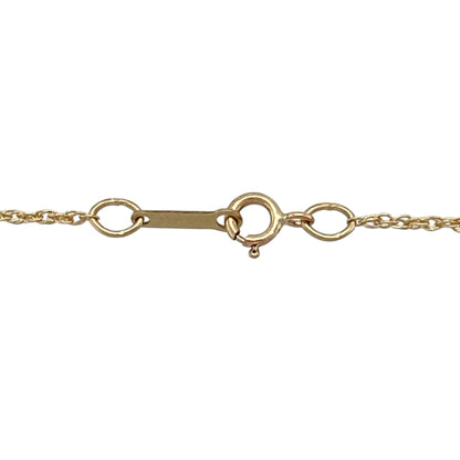 9ct Gold & Diamond Set Solitaire 18" Necklace