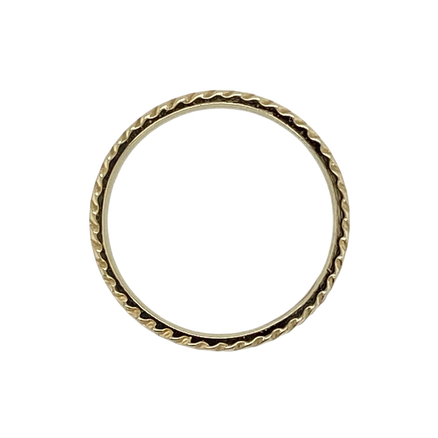 14ct Gold & Cubic Zirconia Set Band Ring