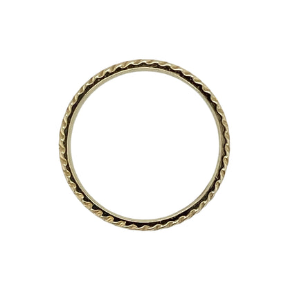 14ct Gold & Cubic Zirconia Set Band Ring