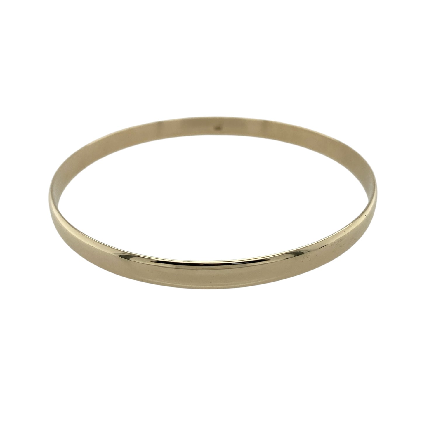 9ct Solid Gold Plain Bangle