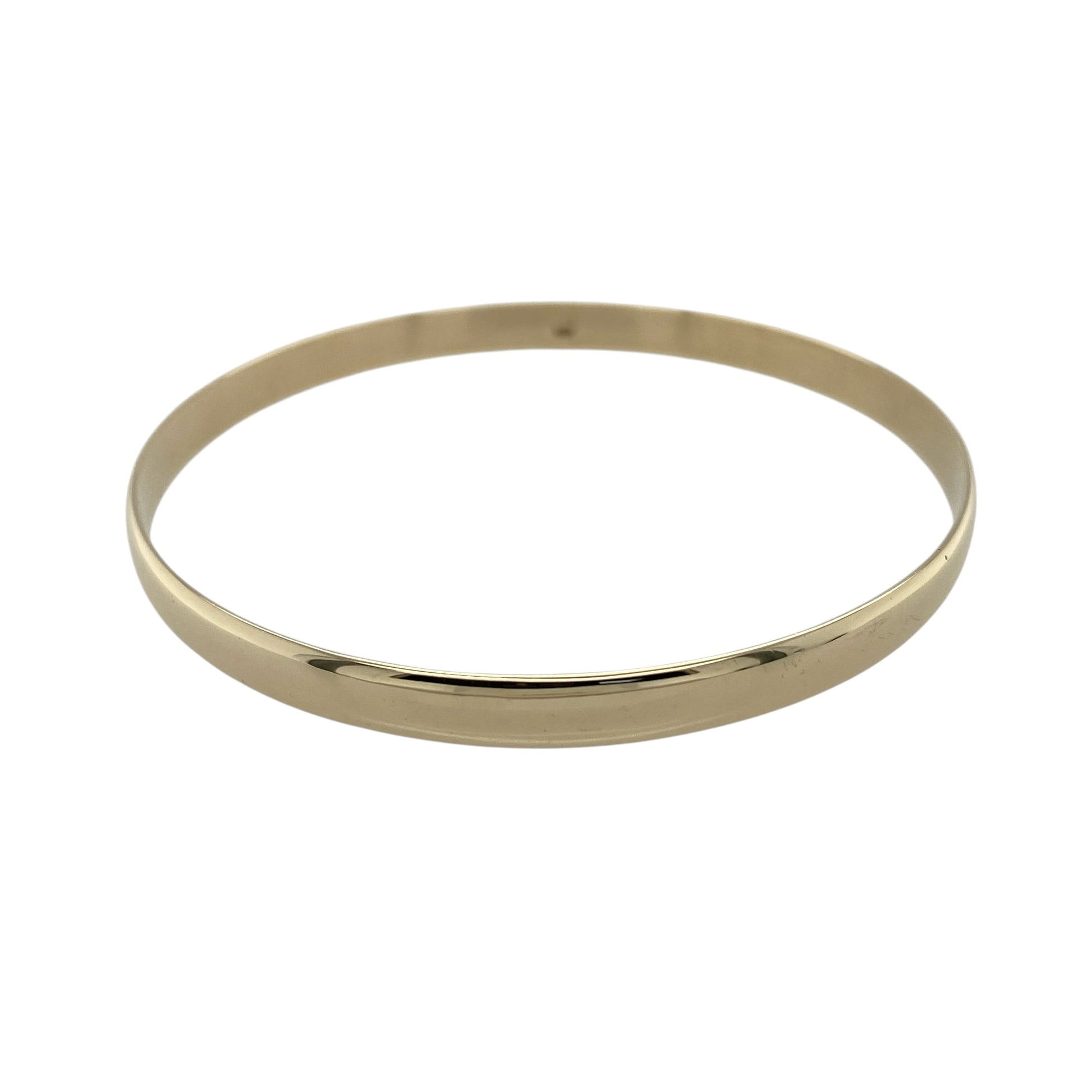 9ct Solid Gold Plain Bangle