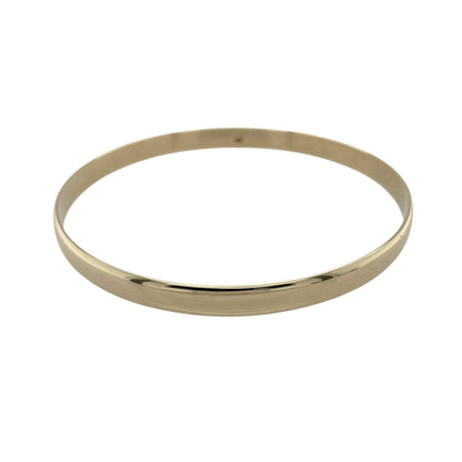 9ct Solid Gold Plain Bangle