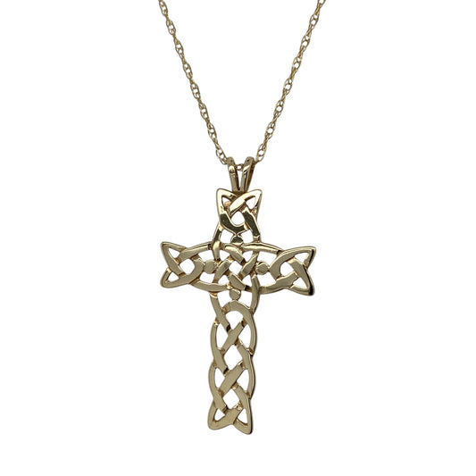 9ct Gold Celtic Cross 18" Necklace