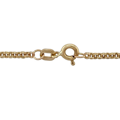 Add subtle texture and timeless style to your jewellery collection with this pre-owned 9ct yellow gold double belcher chain, featuring a classic design with added depth—perfect for everyday wear or layering.

Design: The chain features a double belcher link pattern, offering a slightly more intricate look than a standard belcher chain, with added texture and visual interest.
Material: Made from 9ct yellow gold, the polished finish enhances the warm tone of the metal, giving a bright and elegant appearance.