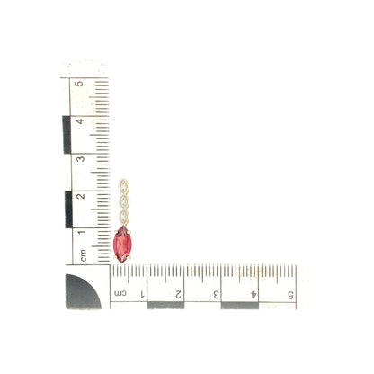 9ct Gold Garnet Set Pendant