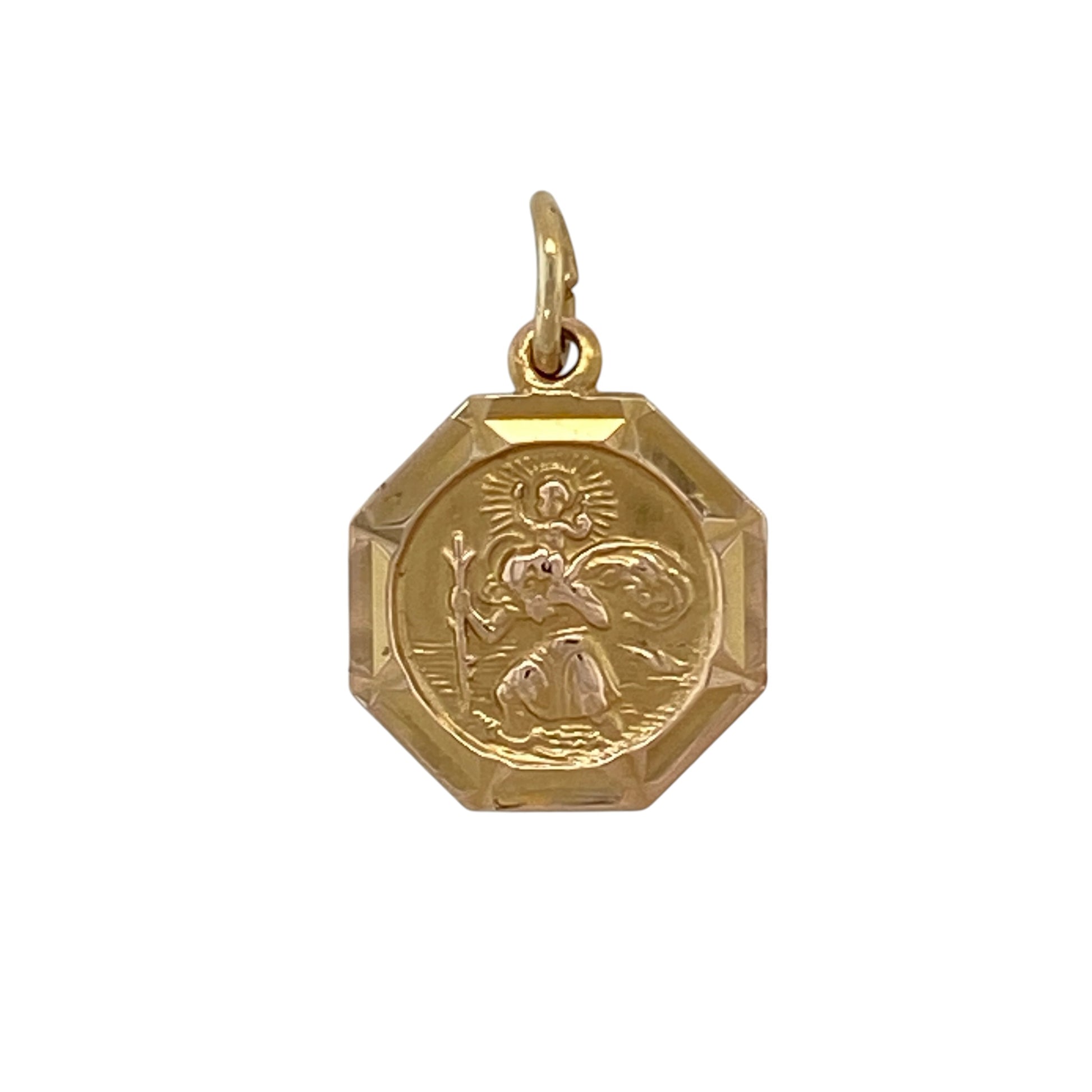 9ct Gold St Christopher Pendant