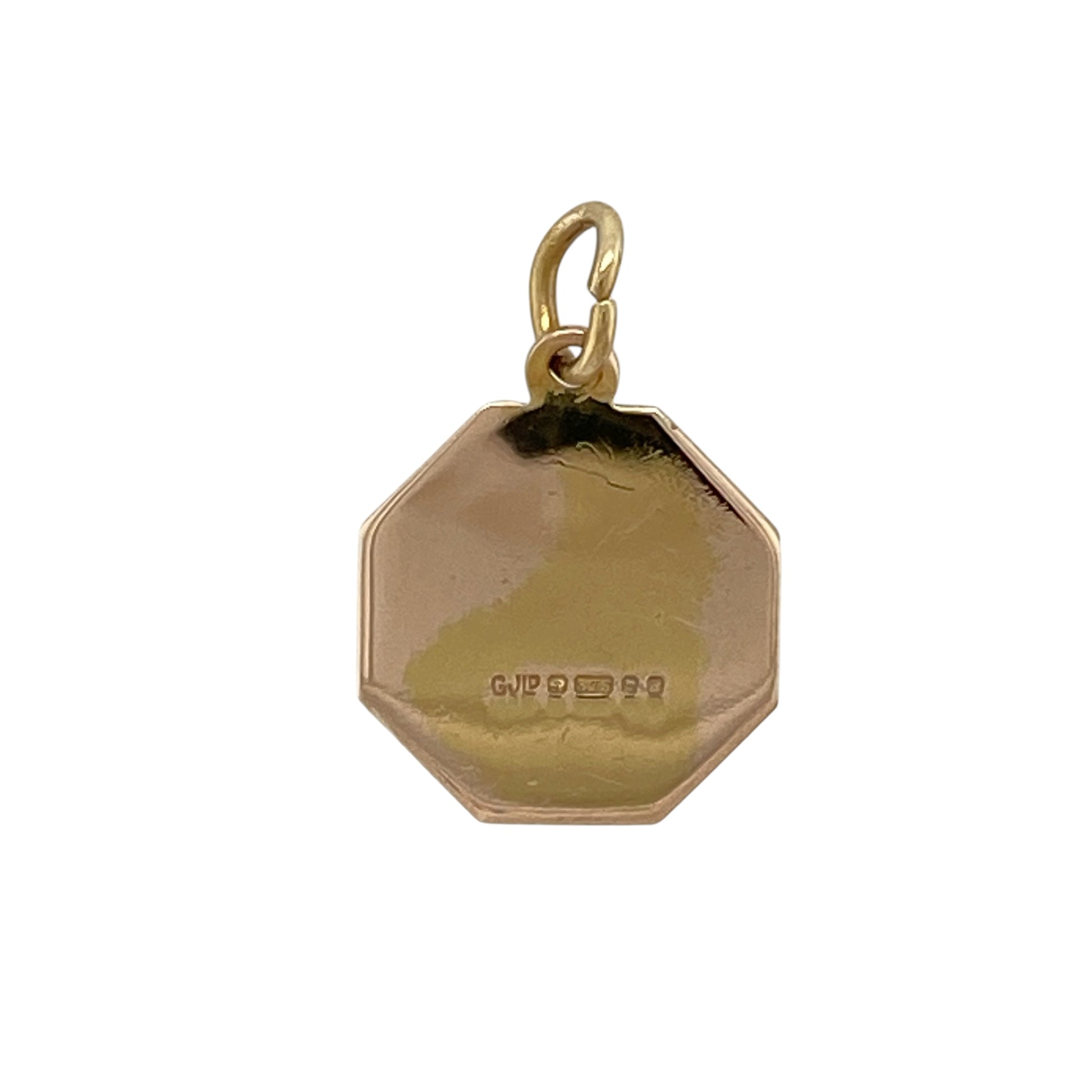 Carry a timeless symbol of protection with this pre-owned 9ct yellow gold St Christopher pendant, featuring a distinctive octagon shape and classic detailing—perfect for everyday wear or a meaningful gift.

Design: The pendant showcases a traditional St Christopher motif set within an octagon-shaped frame, offering a unique twist on a classic design with detailed relief for added character.