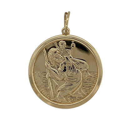 9ct Gold St Christopher Pendant