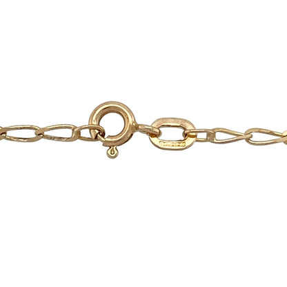 9ct Gold & Doublet Set 18" Necklace