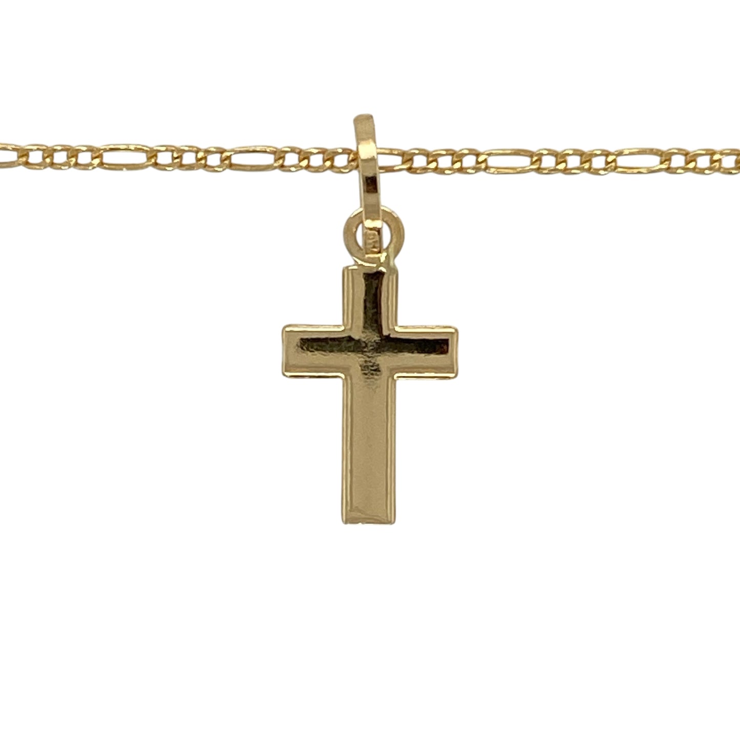 Add timeless elegance to your jewellery collection with this pre-owned 18ct yellow gold cross pendant necklace, featuring a classic design with a premium finish—perfect for everyday wear or meaningful gifting.

Design: The pendant is styled as a plain cross, offering a clean and understated look that never goes out of style.
Material: Made from 18ct yellow gold, the rich polished finish enhances the warm tone of the metal, giving a refined and luxurious appearance.