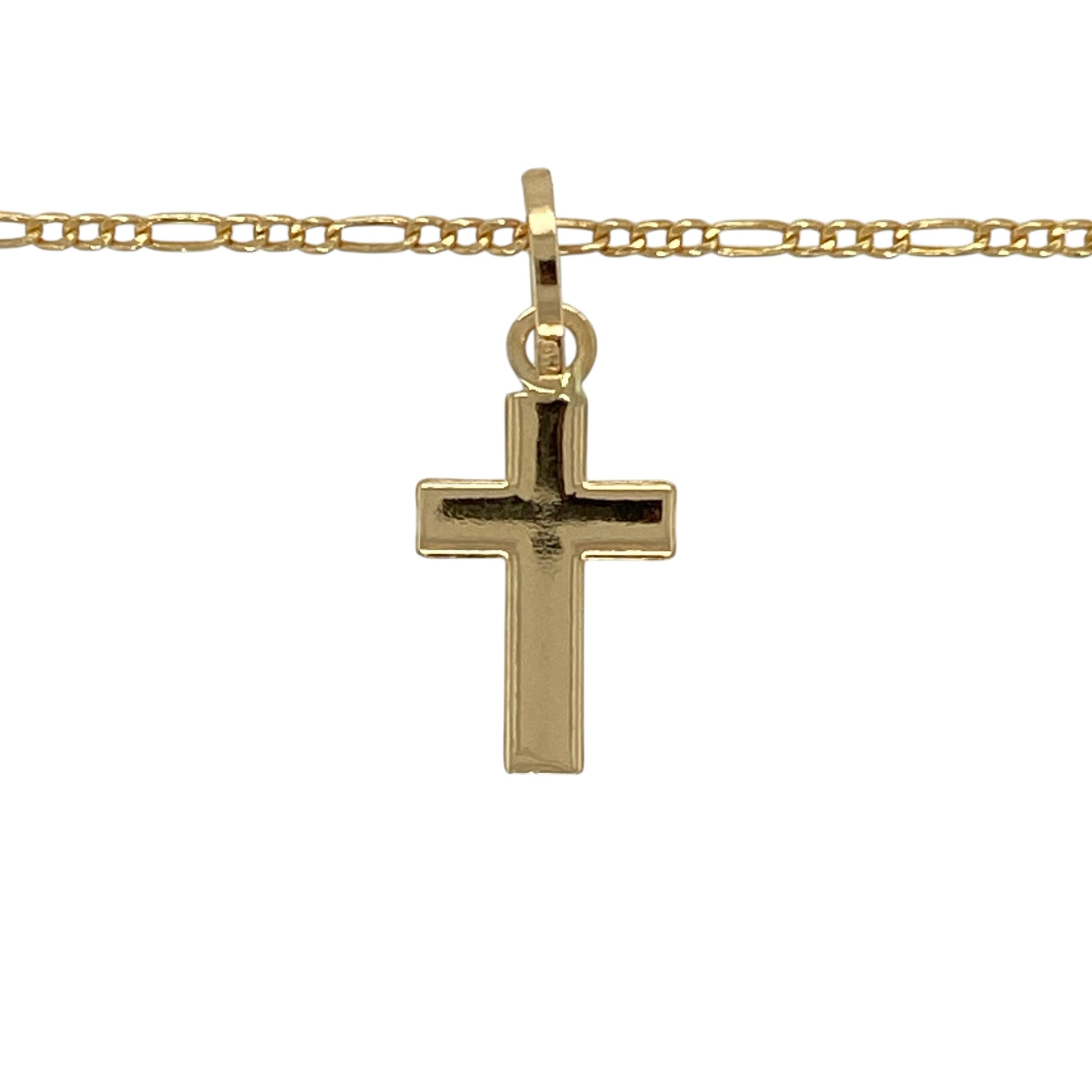 Add timeless elegance to your jewellery collection with this pre-owned 18ct yellow gold cross pendant necklace, featuring a classic design with a premium finish—perfect for everyday wear or meaningful gifting.

Design: The pendant is styled as a plain cross, offering a clean and understated look that never goes out of style.
Material: Made from 18ct yellow gold, the rich polished finish enhances the warm tone of the metal, giving a refined and luxurious appearance.