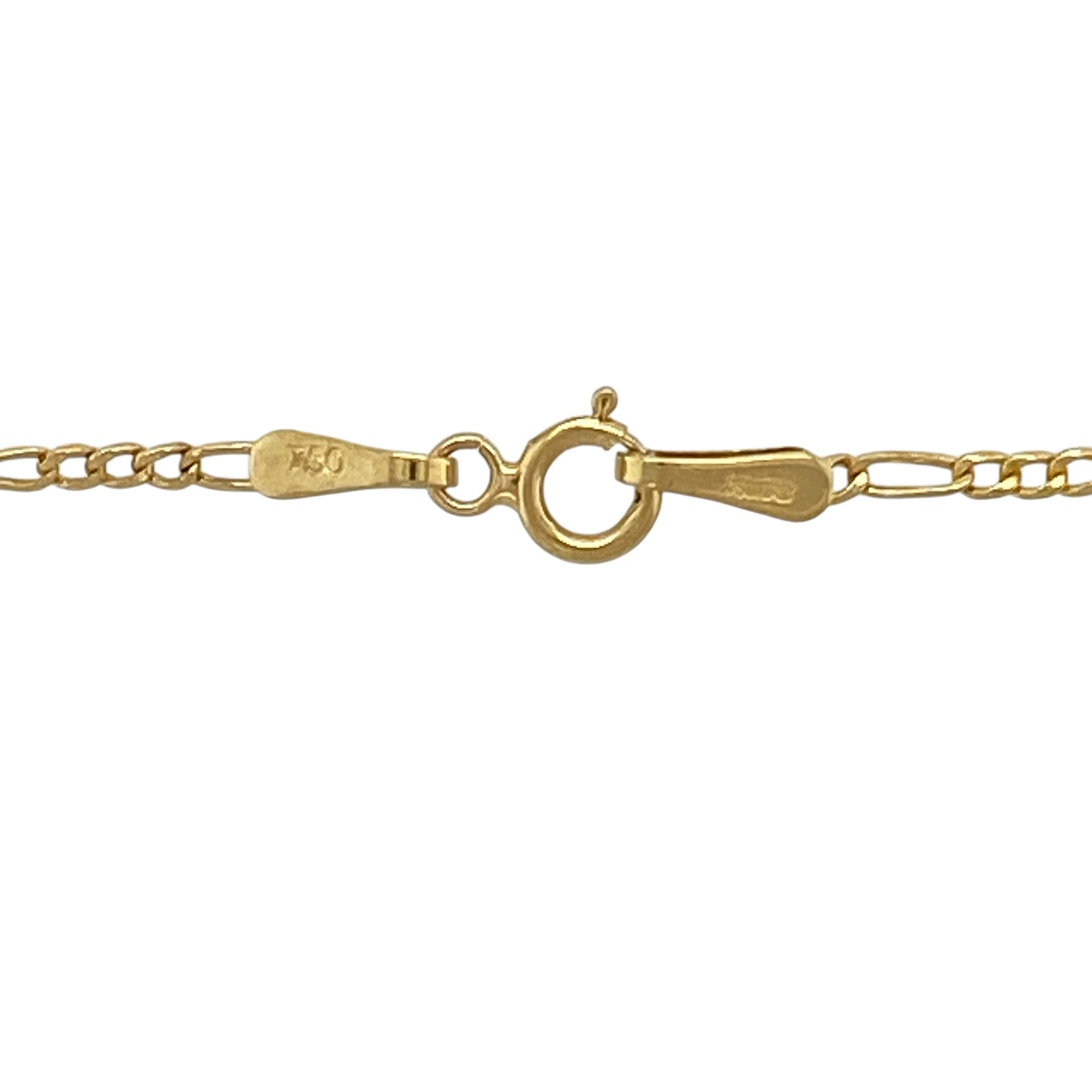 18ct Gold Plain Cross 20" Necklace