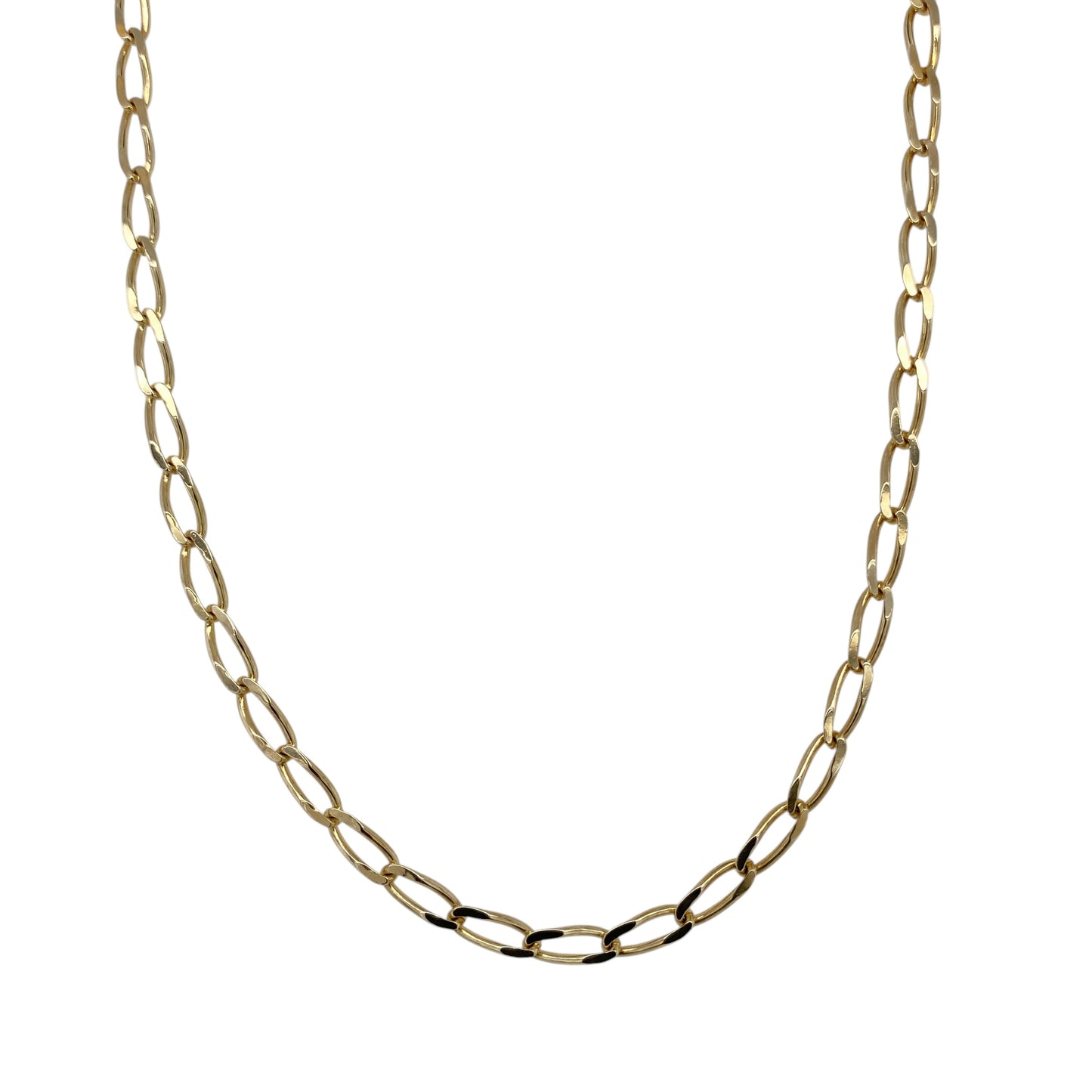 9ct Gold 20" Open Curb Chain