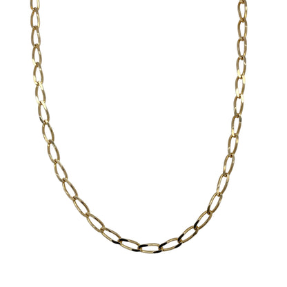 9ct Gold 20" Open Curb Chain