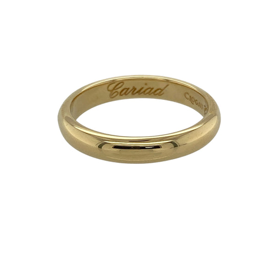 18ct Gold Clogau Cariad 3mm Wedding Band Ring