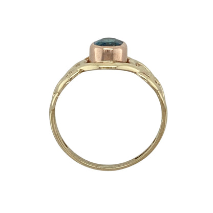 9ct Gold & Blue Topaz Set Clogau Ring