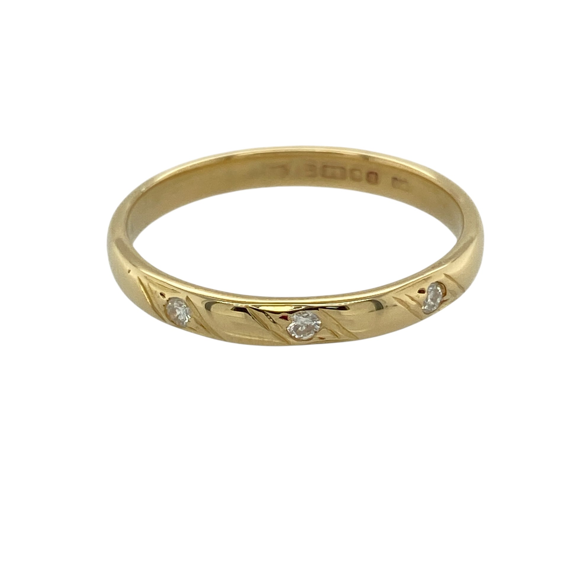 18ct Gold & Diamond Set Band Ring
