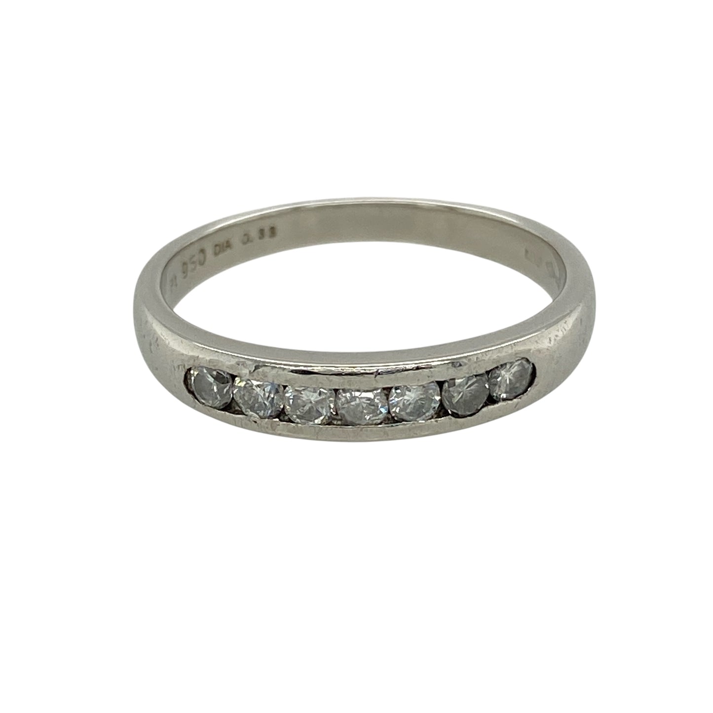Platinum & Diamond Set Band Ring