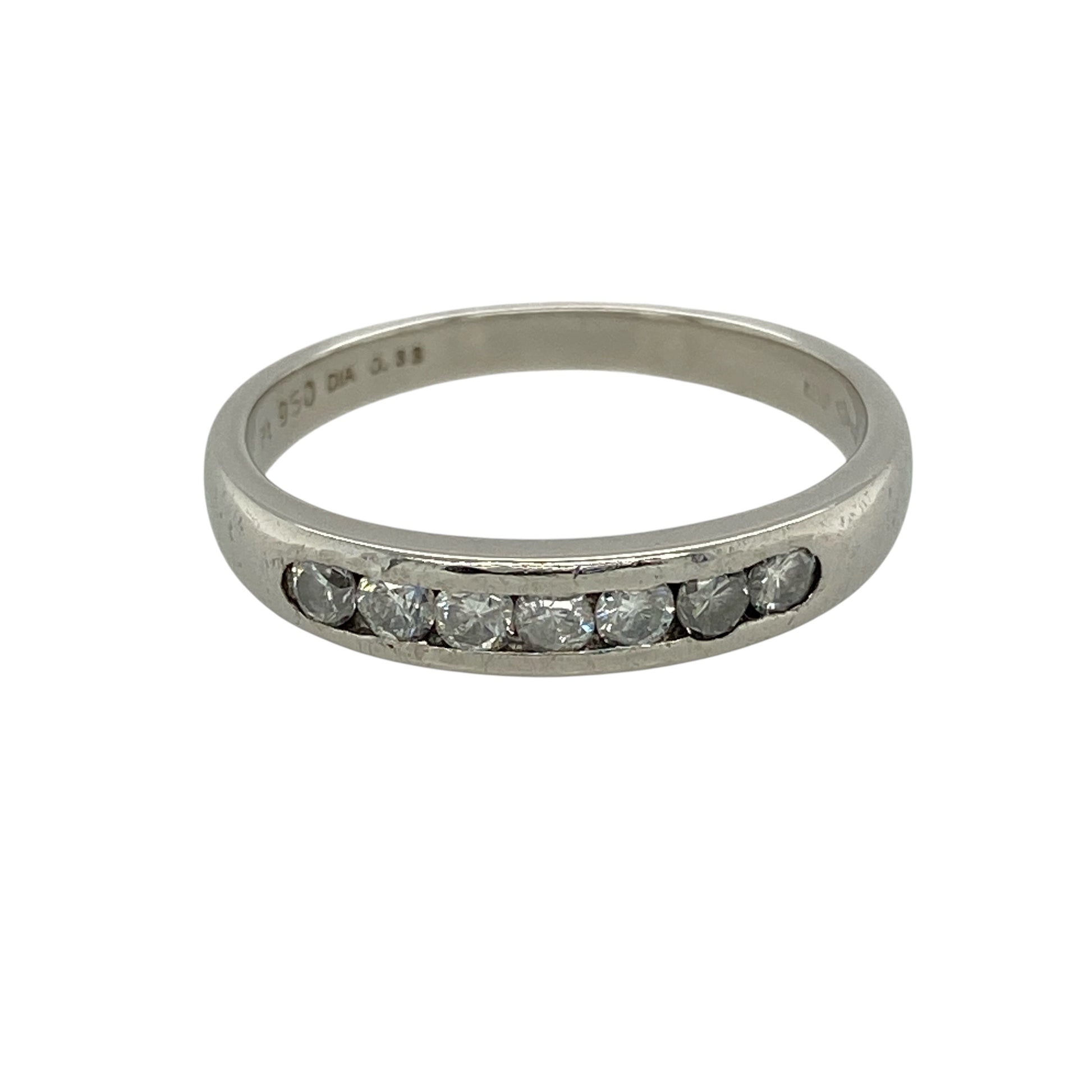 Platinum & Diamond Set Band Ring