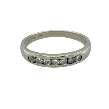Platinum & Diamond Set Band Ring