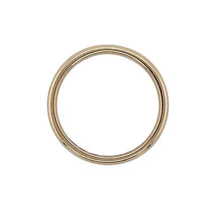 9ct Gold 3mm Wedding Band Ring