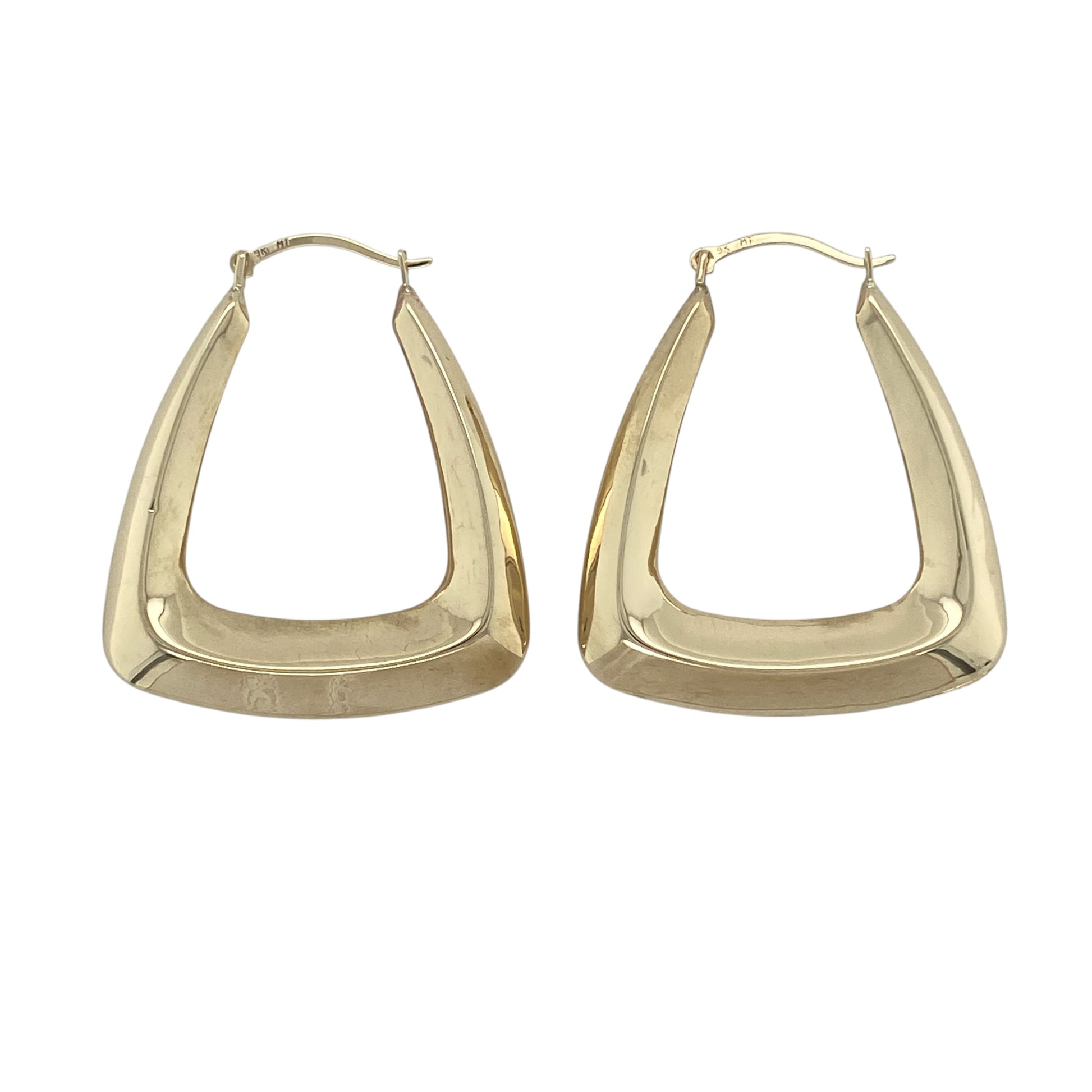 9ct Gold Handbag Creole Earrings