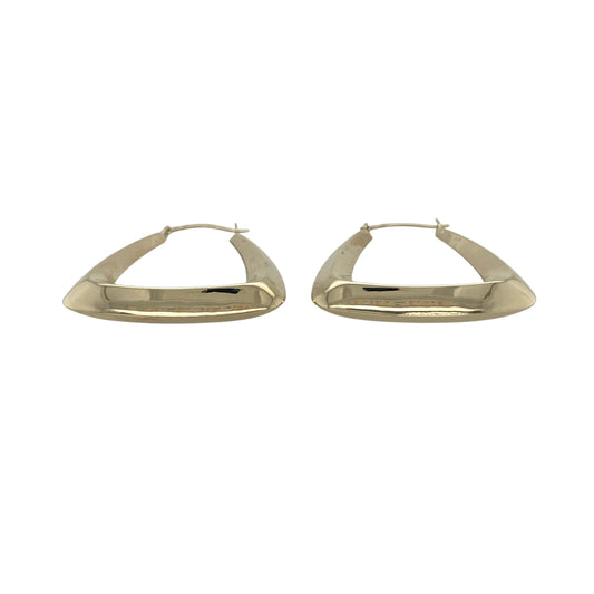 Add a playful yet stylish touch to your collection with these pre-owned 9ct yellow gold handbag creole earrings—an eye-catching pair that combines novelty design with everyday wearability.

Design: The earrings feature a unique handbag-inspired shape in a creole style, offering a distinctive and charming look that stands out while remaining elegant.
Material: Made from 9-carat yellow gold, the polished finish enhances the warmth of the metal and highlights the fun, detailed design.