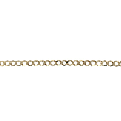 9ct Gold 8.5" Curb Bracelet