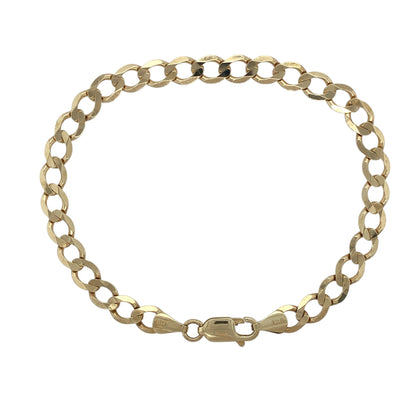 9ct Gold 8.5" Curb Bracelet