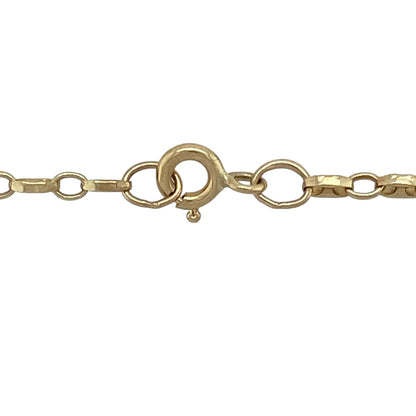 9ct Gold & Ruby Set Cross 20" Necklace
