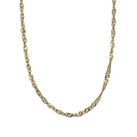 9ct Gold 18" Singapore Chain
