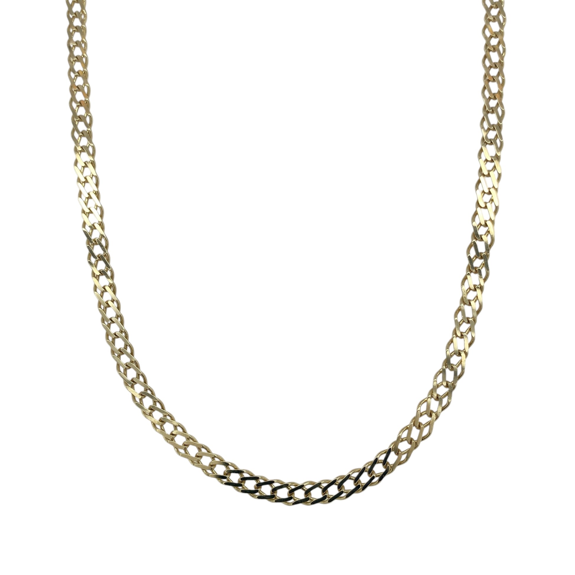 9ct Gold 18" Double Curb Chain