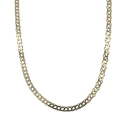 9ct Gold 18" Double Curb Chain