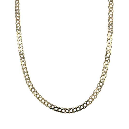 9ct Gold 18" Double Curb Chain