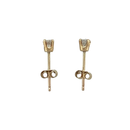 9ct Gold & Diamond Set Stud Earrings