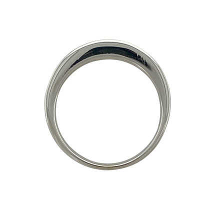 9ct White Gold & Cubic Zirconia Set Band Ring