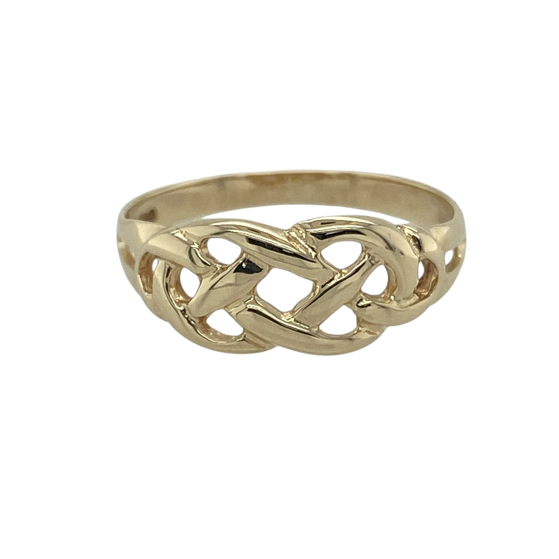 9ct Gold Open Celtic Knot Ring