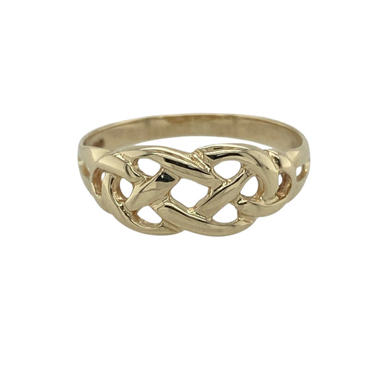 9ct Gold Open Celtic Knot Ring