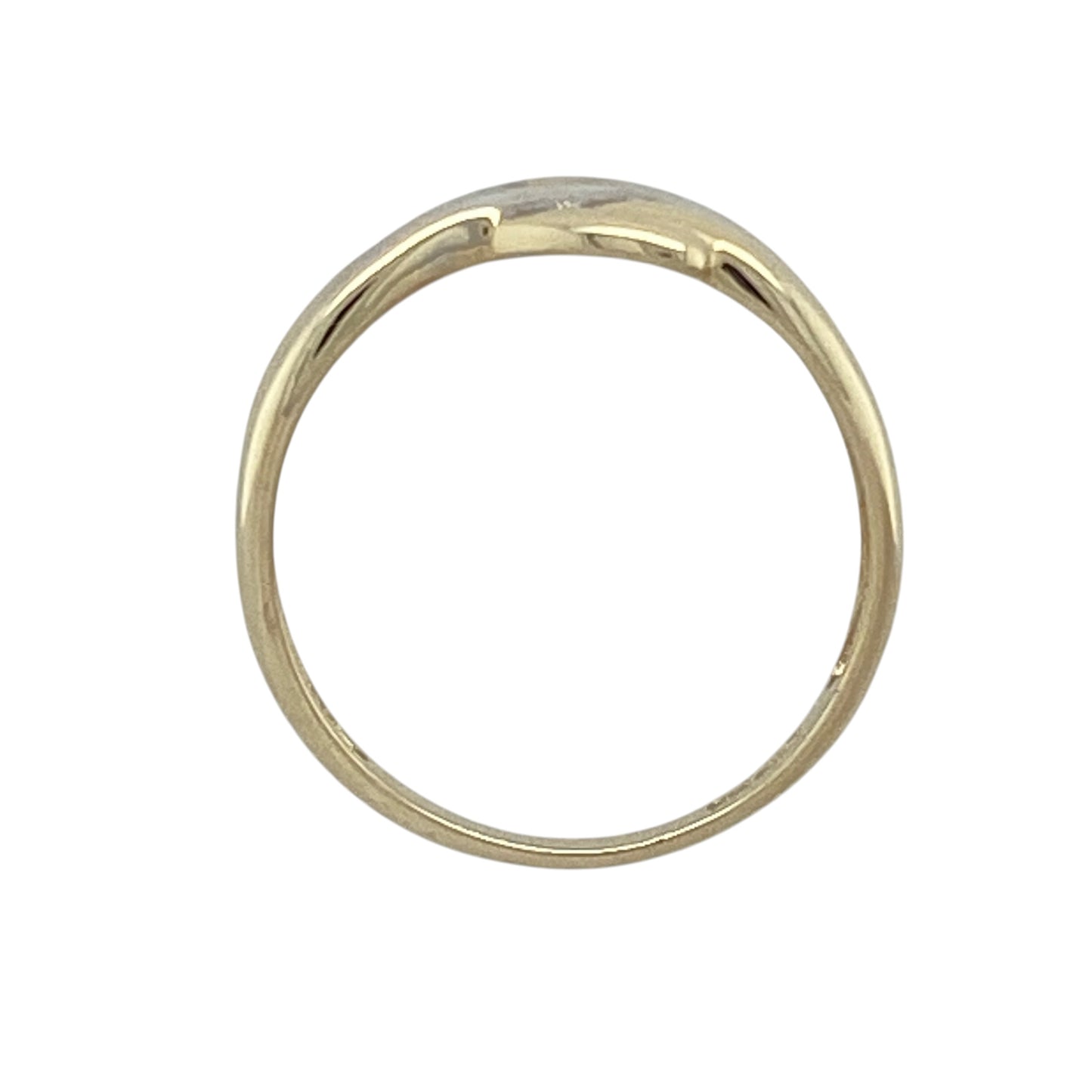 9ct Gold Crossover Band Ring