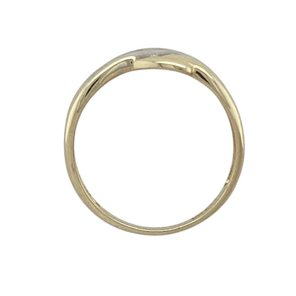 9ct Gold Crossover Band Ring