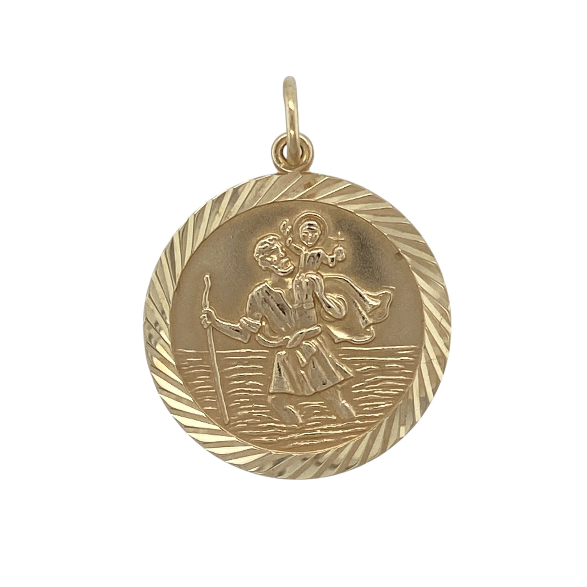 9ct Gold St Christopher Pendant