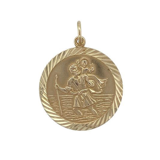 9ct Gold St Christopher Pendant