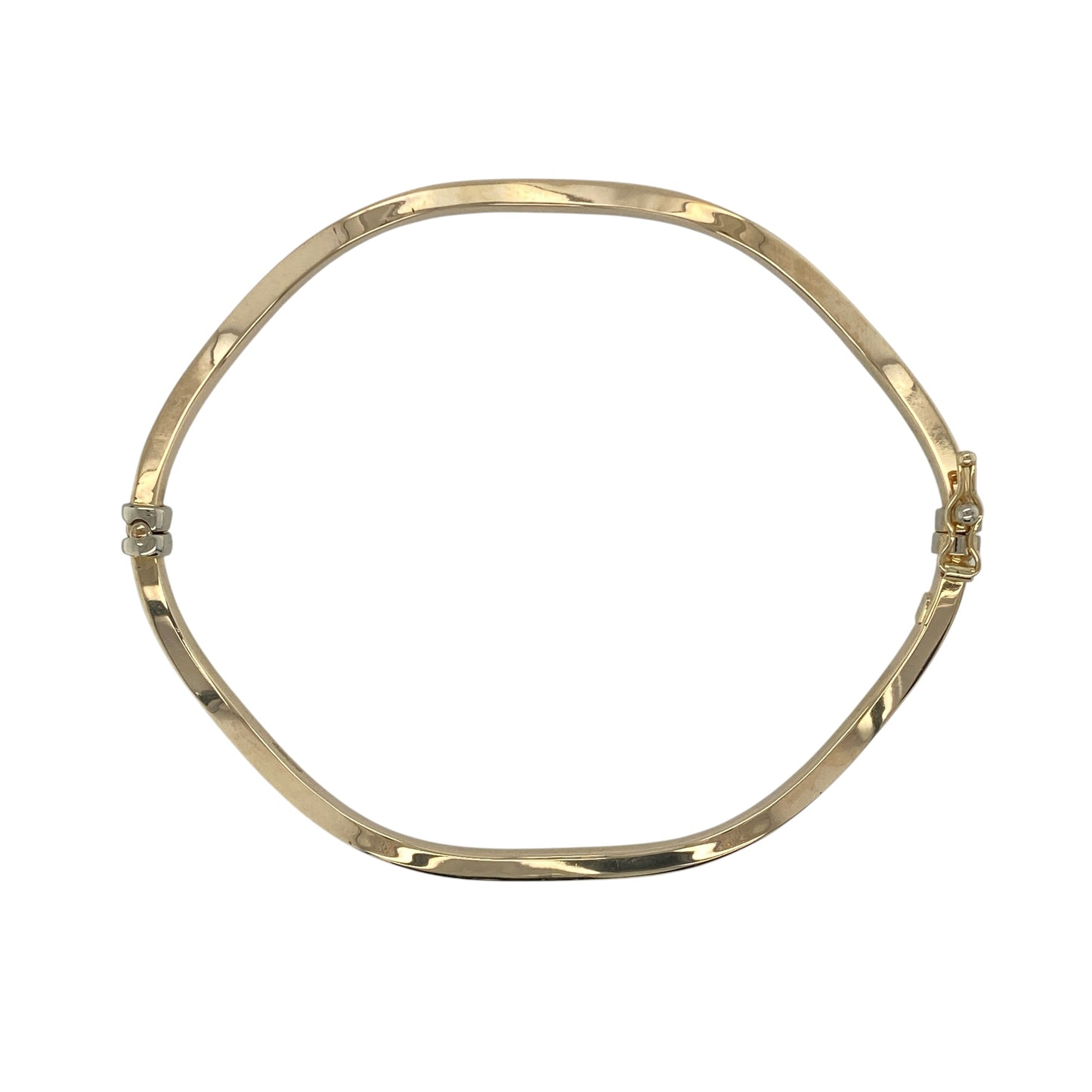 9ct Gold Wave Bangle