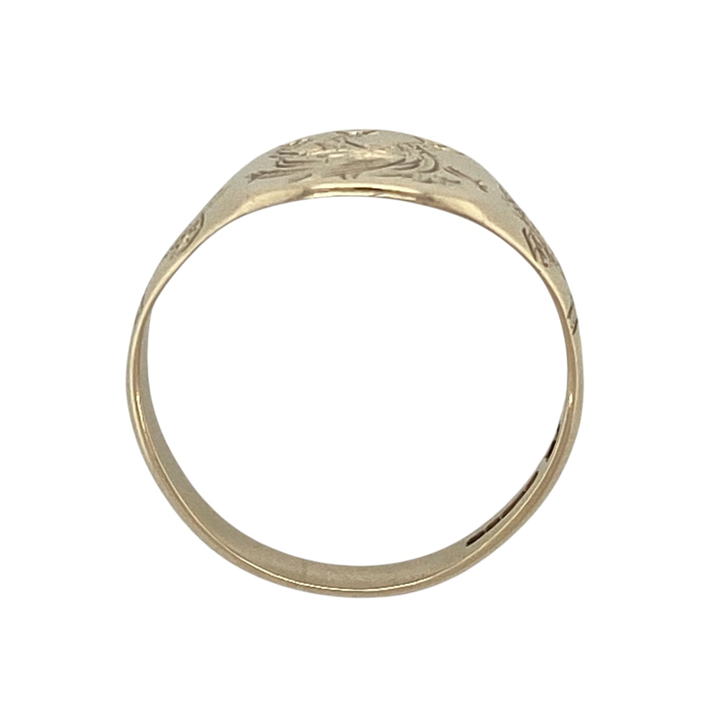 9ct Gold Welsh Dragon Signet Ring