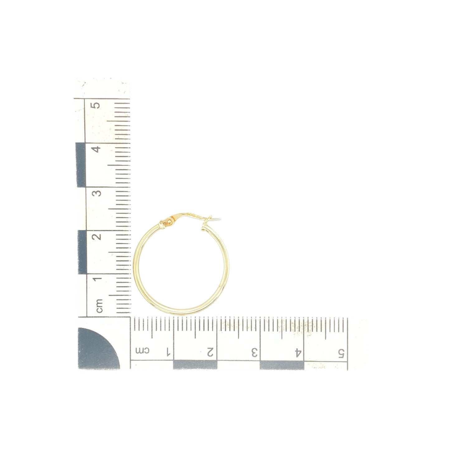 9ct Gold Plain Hoop Creole Earrings