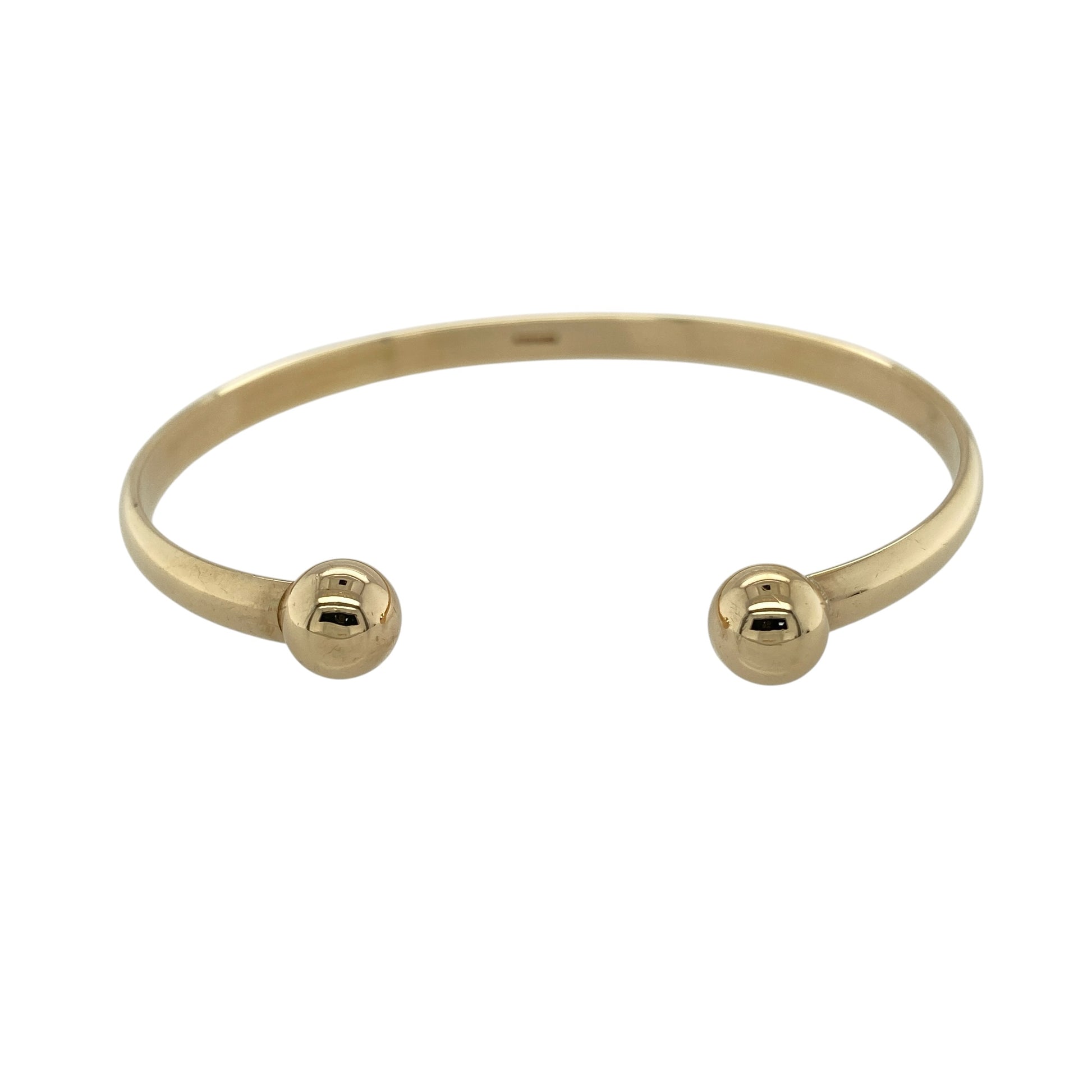 9ct Solid Gold Torque Bangle