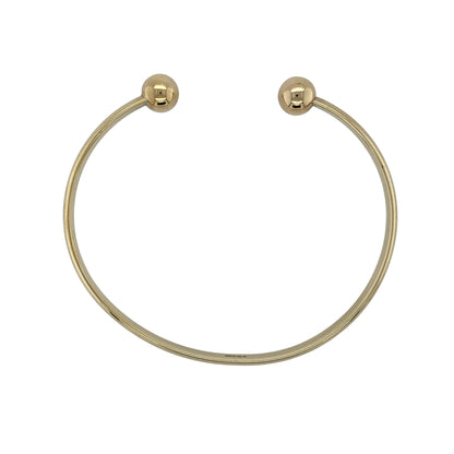 9ct Solid Gold Torque Bangle