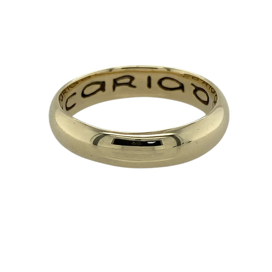9ct Gold Clogau Cariad 5mm Wedding Band Ring