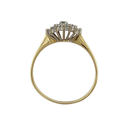 18ct Gold & Diamond Set Cluster Ring