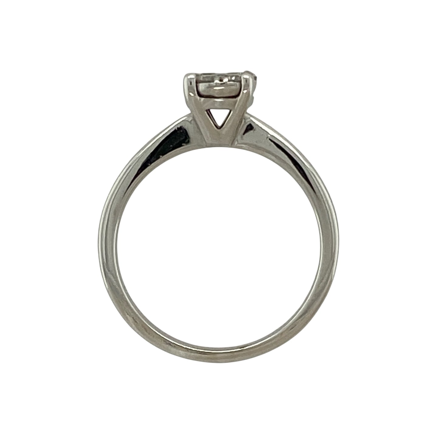9ct White Gold & Diamond Set Flower Cluster Ring